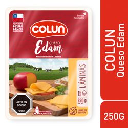 Queso Edam Colun Laminado 250 g