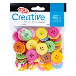 Botón Plástico Creative Surtido 55 un.
