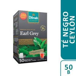 Té Negro Ceylon Dilmah Earl Grey 50 un.