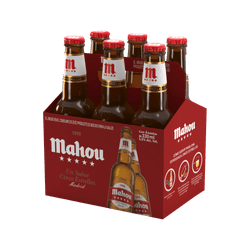 Pack 6 un. Cerveza Mahou 5 Estrellas Pale Lager 5.5° 330 cc