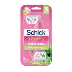 Máquina Depilatoria Schick Xtreme3 Sensitive 2 un.
