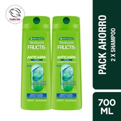 Pack 2 un. Shampoo Garnier Fructis Anticaspa Graso 350 ml