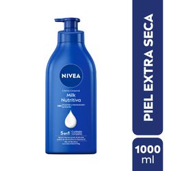 Crema Corporal Nivea Milk Nutritiva 1000 ml