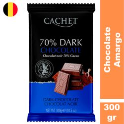 Chocolate Amargo Cachet 70% Cacao 300 g