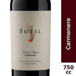 Vino Sutil Gran Reserva Carmenere 750 cc