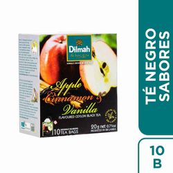 Té Negro Ceylon Dilmah Manzana Canela 10 un.
