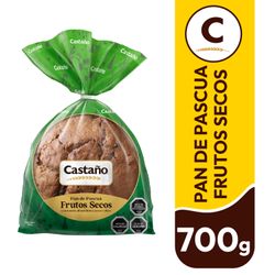Pan de Pascua Castaño Frutos Secos 700 g