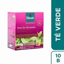 Té Verde Ceylon Dilmah con Jazmín 10 un.