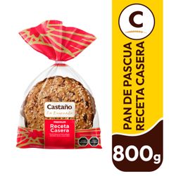 Pan de Pascua Castaño Premium Receta Casera 800 g