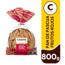 Pan de Pascua Castaño Premium Frutos Rojos 800 g