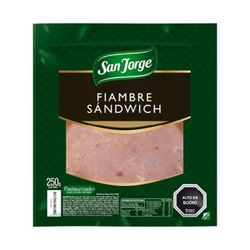 Fiambre Jamón Sándwich San Jorge 250 g - Jumbo - $1.940