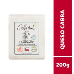 Queso Cabra Callaqui Envasado Laminado 200 g