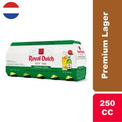 Pack 10 un. Cerveza Royal Dutch Premium Lager 5.0° 250 cc