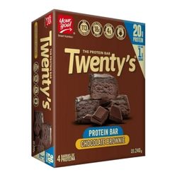 Barra Proteína Your Goal Twenty's Choco Brownie 4 un.