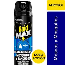 Insecticida Raid Max Mata Moscas y Mosquitos Aerosol 360 ml