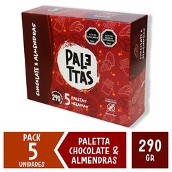 Helado Palettas Chocolate Almendras 58 g 5 un.