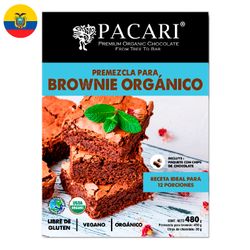 Premezcla Brownie Pacari Orgánico 480 g