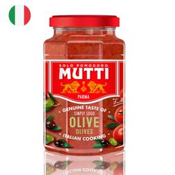 Salsa de Tomate Mutti con Olivas 400 g
