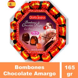 Bombones Doña Jimena con Dulce de Leche 70% Cacao 165 g