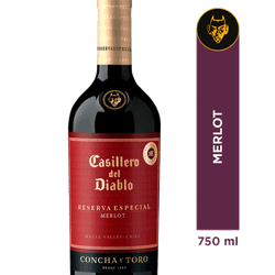 Vino Casillero del Diablo Reserva Especial Merlot 750 cc