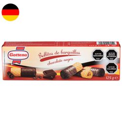 Galletas Gustino Choco Rolls con Chocolate Amargo 125 g