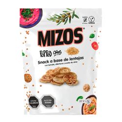 Snack Base de Papa Mizos Popped Lenteja Tomate Albahaca 98 g