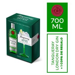 Pack Gin Tanqueray London Dry 700 cc + Copa