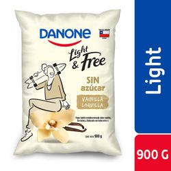 Yogurt Batido Danone Light & Free Vainilla 900 g