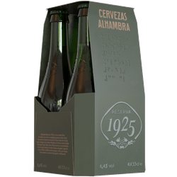 Pack 4 un. Cerveza Mahou Alhambra Strong Lager 6.4.0° 330 cc