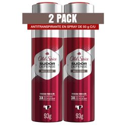 Desodorante Spray Old Spice Sudor Defense Seco 93 g 2 un.