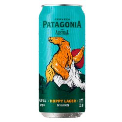 Pack 4 un. Cerveza Austral Hoppy Lager Lata 470 cc