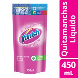 Quitamanchas Líquido Vanish Rosa Recarga 450 ml