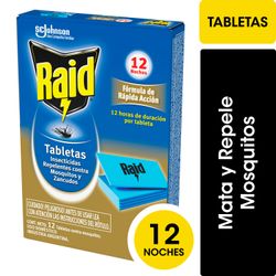 Insecticida Raid Tabletas Repuesto 12 un.