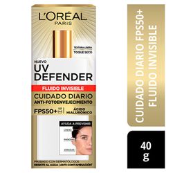 Crema Facial Día L’Oréal UV Defender Invisible FPS 50 + 40 g