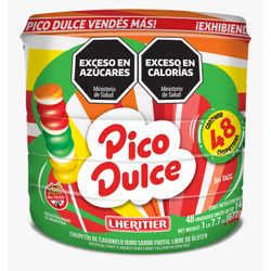 Caramelos Lheritier Pico Dulce 672 g 48 un.