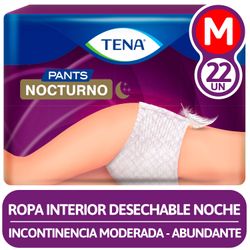 Ropa Interior Desechable Tena Pants Nocturno m 22 un.