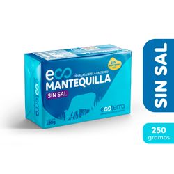 Mantequilla Ecoterra Sin Sal Vacas Libre Pastoreo 250 g