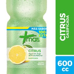 Agua Saborizada Mas Citrus Gasificada 600 ml