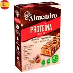 Barra Proteína Almendra El Almendro Chocolate 35 g 4 un.