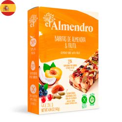 Barra de Cereal Almendra El Almendro Fruta 35 g 4 un.