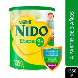 Leche Semidescremada Nido 3+ Protec 1.35 kg