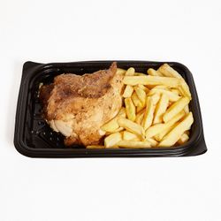 Pollo Asado 1/4 con Papas Fritas
