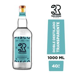 Pisco 3R Transparente 40° 1 L