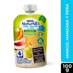Compota Naturnes Orgánico Mango Manzana Pera 100 g