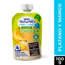 Compota Naturnes Orgánico Plátano Mango 100 g
