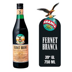 Pack Fernet Branca 39° 750 cc + Vaso
