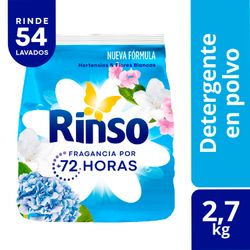 Detergente Polvo Rinso Hortensias y Flores 2.7 kg