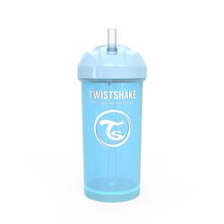 Vaso con Bombilla Twistshake Azul 360 ml