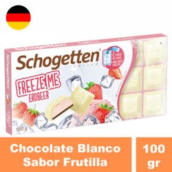 Chocolate Blanco Schogetten Freeze con Frutilla 100 g