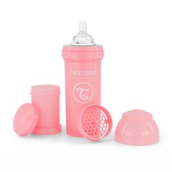 Mamadera Twistshake Anticólicos Rosado 260 ml
